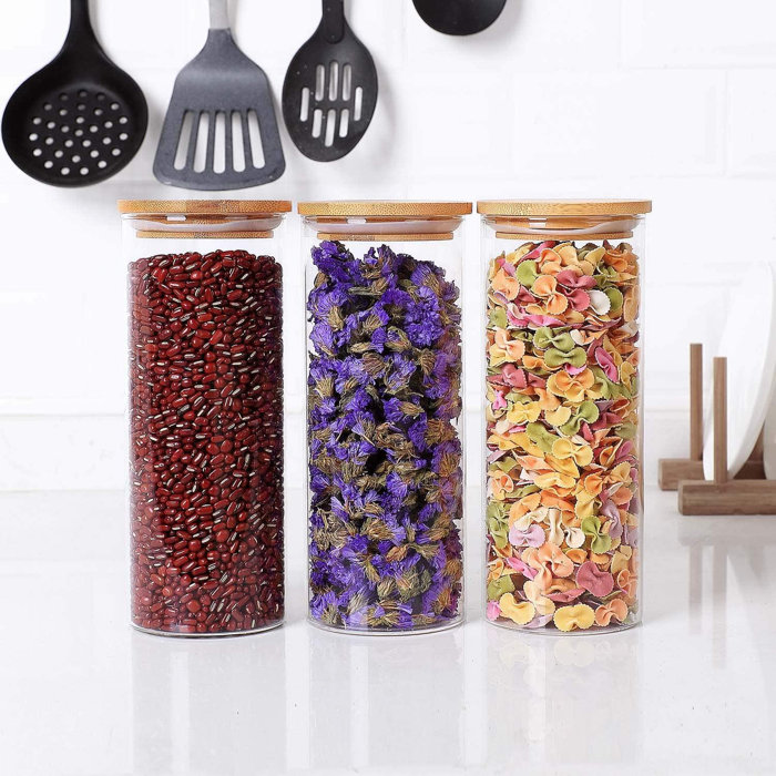 GoodDogHousehold Glass Spaghetti Pasta Storage Container For Kitchen